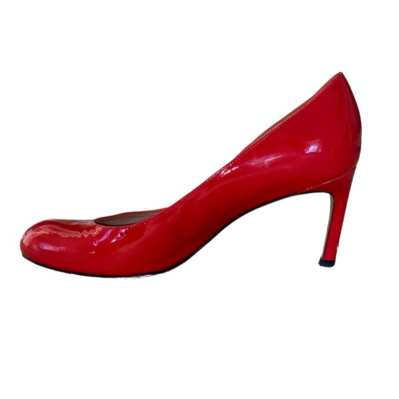 Stuart Weitzman Moody Red Patent Heels Pumps - 7 - Picture 5 of 15